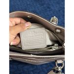 Coach Handbag Purse Minneta Chalk Cross Grained Leather Photo 6