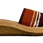 People Movers | Women's Size 9 | VINTAGE Wooden Espadrille Wedge Slide Sandals Tan Photo 1