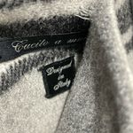 Max Mara Rare Weekend Reversible Checked Gray Black Cream Plaid Wool Coat Size S Photo 6