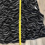 Kensie Black and White Patterned Midi Dress Photo 4