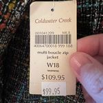 Coldwater Creek  Multicolor Jacket Blazer Shaped NWT Size 18W W18 18 Photo 11