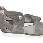 Eileen Fisher  Gray Kash Tumbled Nubuck Leather Sneaker Sandals Shoes size 8.5 Photo 1