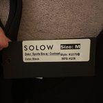 Solow Sports Bra With Contrast Black Size Medium‎ NWT Mesh Bra Vegan Leather Photo 2