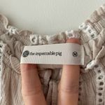 The Impeccable Pig Boho Long Sleeve Flowy Floral Embroidered Blouse Photo 4