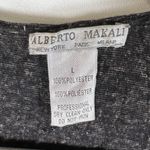 Alberto Makali Alberto Makali Animal Print Embellished Cardigan Large Gray Beaded Sequin Photo 4
