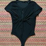 21 SAINTS BLACK CUT OUT BODYSUIT Size M Photo 0