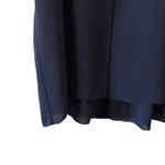 Vince Camuto Navy Sleeveless Layered Chiffon Blouse Top Size M Photo 2