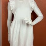 Universal Threads Universal Thread Cream 100% Cotton Long Sleeve Dress Size Medium Photo 8