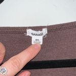 Garage  Brown Long Sleeve Crop Top Photo 2