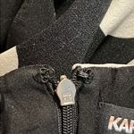 Karl Lagerfeld KARL LAGERFIELD size 4 women's dress black white dots lined zips closed up back Photo 3