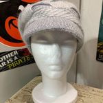 Gray Knit Newsboy Slouch Hat Photo 0