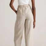 NEW Quince 100% European Linen Pants Trousers Size Large Flax Beige Tan NWT Photo 3