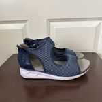 Jbu  Sport Jambu Blue Stretch Knit Back Zip Sandals Women's Size 10 Photo 3