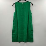 J. Crew Linen Blend Sleeveless Mini Dress Green Size 2P Photo 5