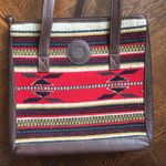 Born Leather & Wool Blanket Tote Kilim Woven Tote Photo 1