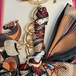 Piper K | Equestrian Motif Bag Charm Hand Painted Horse 🐎 & Tassel Green Photo 4