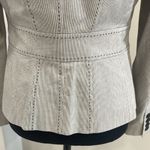 Loft Ann Taylor  Light Gray Pinstripe Blazer Jacket. Size 2 Photo 5