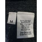 CAbi  Charcoal Gray Wool Blend Button Down Cardigan Sweater Vest w/Pockets Size M Photo 4