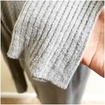 Free People  Oversized Thermal Top Gray Size Large ScoopNeck Bohemian Grunge Photo 6