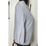 Urban Romantics  Size M Tunic Top Bell 3/4 Sleeves‎ Light Blue Coral Embroidered Photo 9