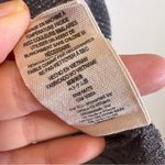 Free People  Grey Metallic Cowl Neck Sweater Womens S Boho Holiday Damaged Photo 4