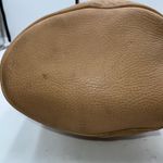 J.Crew Tan Pebble Grain Leather Bucket Shoulder Bag Hobo Purse Photo 3
