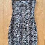 Princess Polly Sinai strapless snake print sequin mini dress Photo 1