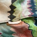 Marie Oliver Pink and Green Asymmetrical Peplum Spaghetti Strap Top Size XS Photo 8