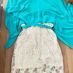 The Clothing Company Cold Shoulder Chiffon Crochet Dress Photo 1