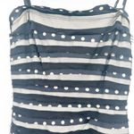BCBGMAXAZRIA Womens Y2K Polka Dot Silk Striped Tulle Party Dress Size 4 Black Photo 2