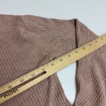 Barefoot Dreams Sweater Womens Large Pink CozyChic Ultra Lite V Neck Knit Photo 7
