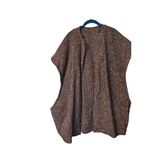 Vintage British purple tweed classic wool cape vest Size undefined Photo 2