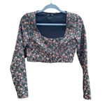 ZARA NWT  CROPPED FLORAL CORSET TOP Photo 0