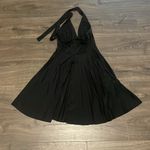 Soprano Vintage Y2K  Black Backless Halter A Line Dress, Size Small Photo 5