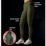 Born Primitive Forest Green Paragon Textured Athlete Driven Leggings Size XS Photo 7