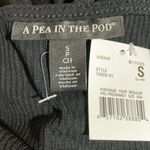 A pea in the pod  Maternity Bodysuit Rib V Neck Long Sleeve Black Small NWT Photo 4