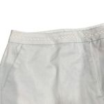 Oscar de la Renta  Light Blue High Waisted Cropped Trouser Pants With Embroidered Photo 5