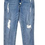 Revice Denim Revice Dream Fit Button Fly Straight Crop Distressed Raw Hem Jeans 27 Photo 3