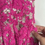 Yoana Baraschi Anthropologie Jardim Dress Pink Floral Lace Party Cocktail Size 6 Photo 6