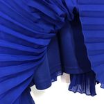 Bar III Blue Accordion Pleated Maxi Dress Medium Photo 5
