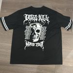 Dolls Kill  Black Jersey Skull Merch Shirt L Photo 3