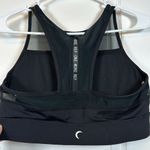 Zyia  Black All Star Mesh Racerback Sports Bra Size Large EUC #1092-PHX Photo 3