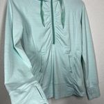 Athleta Heavenly Hail Half Zip Shirt Pullover Hoodie Top Small Seafoam Photo 1
