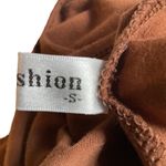 Anga Fashion Women's Short Sleeve Ankle Tapered Leg Jumpsuit Brown Size Small Photo 7