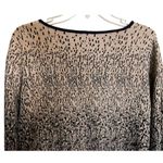 Rafaella  Gold & Black Sparkle Shark Bite Hem Sweater Size XL Photo 4