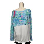 Lilly Pulitzer NWT Women's Bayside Blue Lilly Loves Texas Finn Top Size X/Large Photo 5