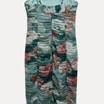 ZARA Floral Print Draped Dress Photo 5