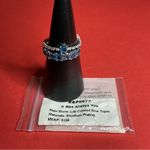 Bomb Party RBP6677 “It Was Always You” LC Blue Topaz on Rhodium Size 10 Ring NWT Photo 5