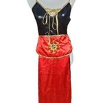 Yandy Ninja Costume Large Samurai Dragon Lady Fancy Dress Red Warrior Halloween Photo 10