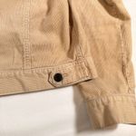 Abercrombie & Fitch Vintage Tan Corduroy Womens 100% Cotton Trucker Jacket Large Photo 7